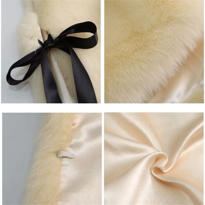 

Fashion Sleeveless Jackets Sungtin 5 Color Soft Warm Faux Fur Vest Women Winter Butter-fly Design Waistcoat Female Plush Coat