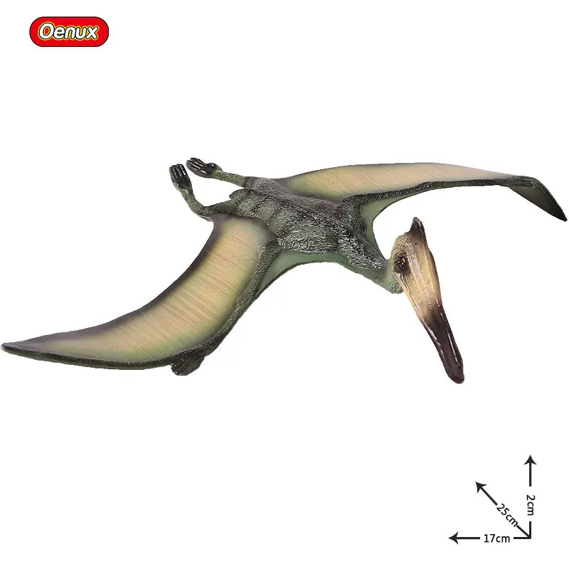 without box Oenux классический Юрский птеродактил Хищник фигурки Quetzalcoatlus динозавр животные модель ПВХ Коллекция детская игрушка - Цвет: without box