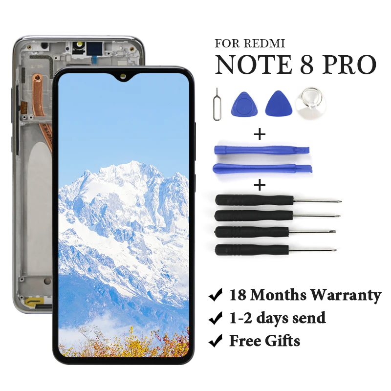 

Дисплейный модуль для redmi note 8 pro, с подарком
