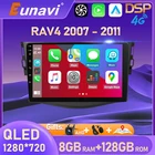 Eunavi 8G 128G 2 Din Android 10 автомобильный радио головное устройство Мультимедиа Видео плеер для Toyota RAV4 Rav 4 2005 2006 2007 - 2013 DVD GPS