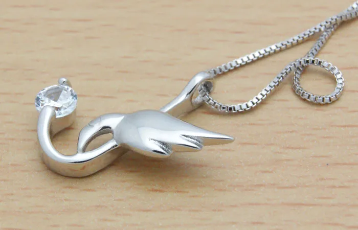 Модное посеребренное украшение ожерелье женское креативное дизайнерское с