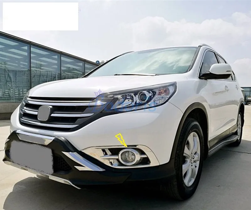 For Honda CRV CR-V CR V 2012 2013 2014 Front Fog Lamp Cover Light Overlay Foglight Trim Frame Chrome SUV Car Styling Accessories |
