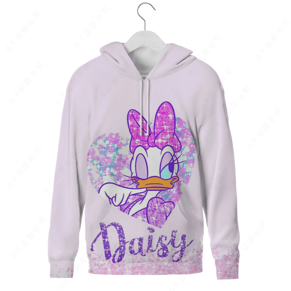 Женский свитер Дональд Дак повседневный модный с капюшоном |