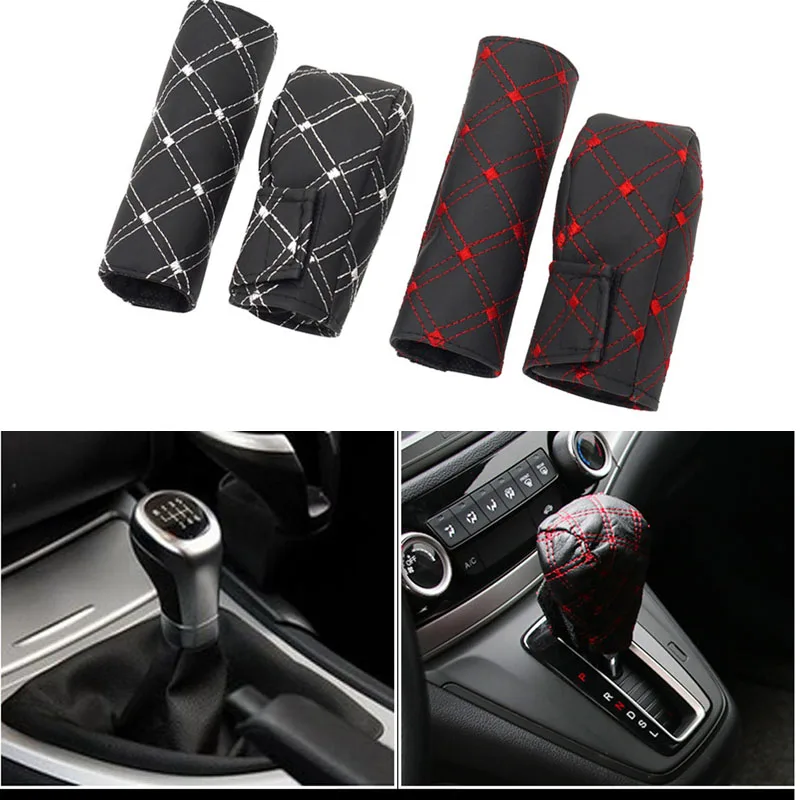 Чехол для ручного тормоза 2 в 1 Mitsubishi ASX Outlander Lancer Evolution Pajero Eclipse Grandis FORTIS