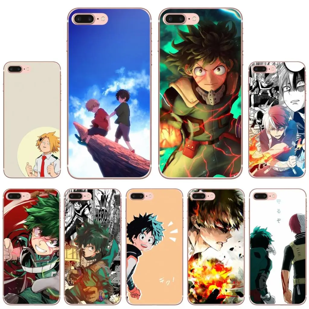

Case For iPhone 10 11 12 13 Mini Pro 4S 5S SE 5C 6 6S 7 8 X XR XS Plus Max 2020 My Hero Boku no Hero Academia deku