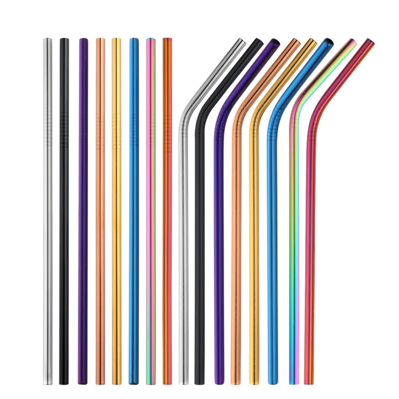 10 шт. короткая соломинка для питья аксессуары бара нержавеющая сталь прямой