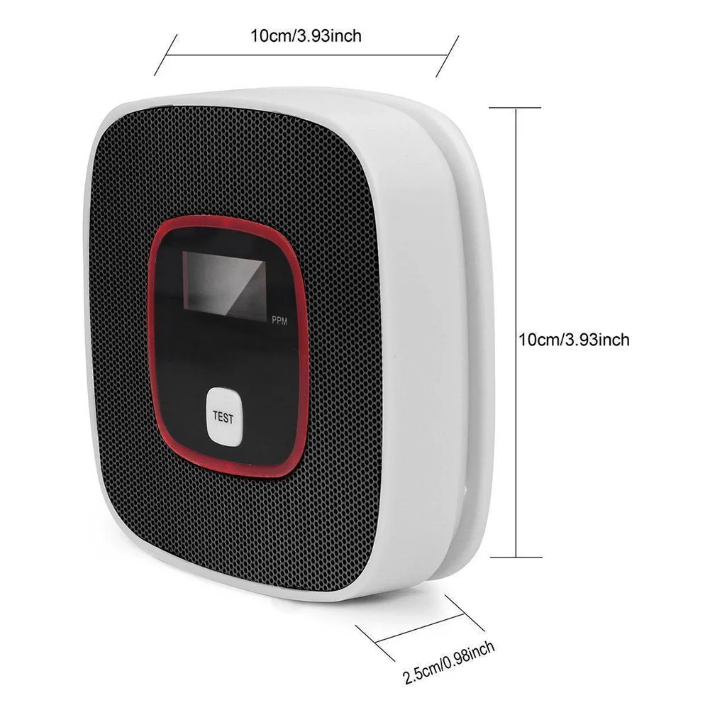 ЖК дисплей CO Угарный газ сигнализация датчик травления Дыма Тестер детектор