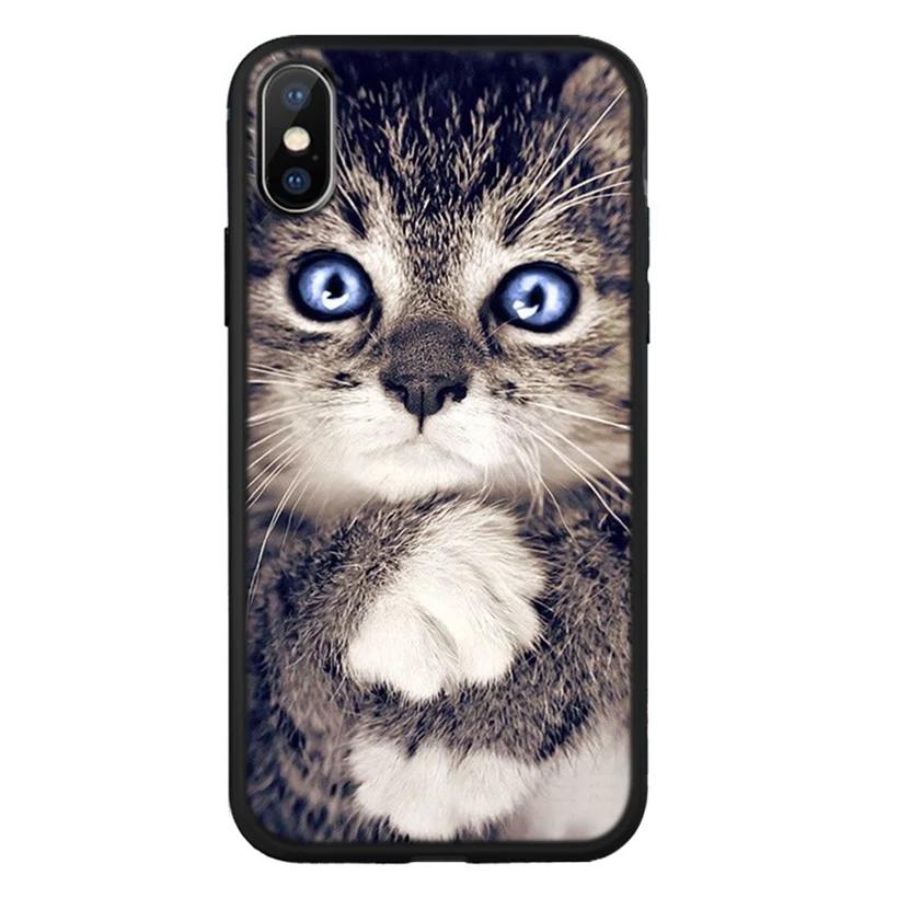 Soft Cover Case For iPhone X XR XS 11 11Pro 7 8 Plus Cat Stone Mandala Pattern Phone Cases Fundas Max B33 |