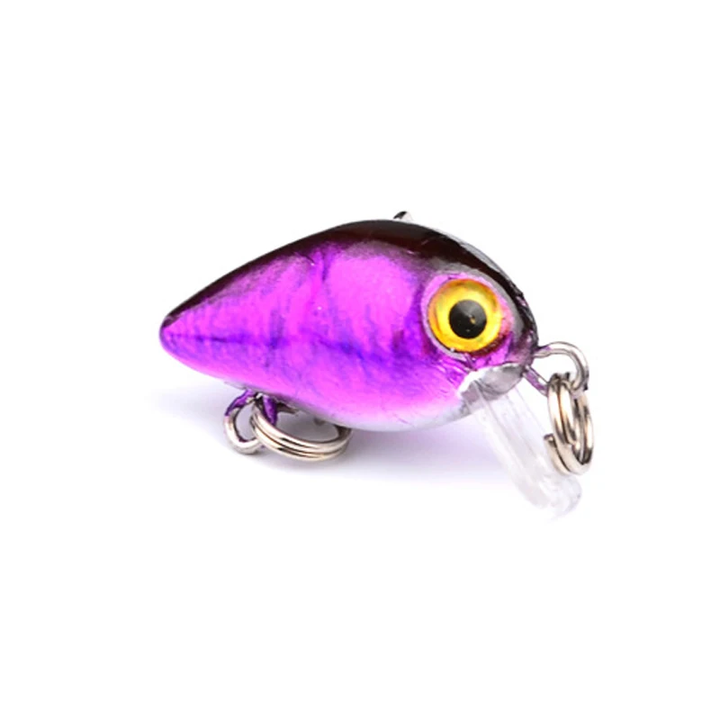 5шт. много 2,6см 1,6г Высокая имитация Crankbait Рыболовная приманка Искусственный твёрдый Crank Rock ABS минноу приманка приманки.