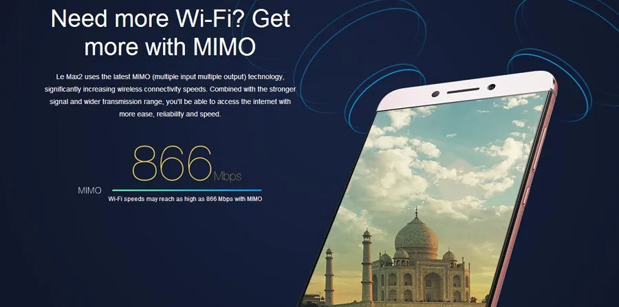 Мобильный телефон Letv LeEco Le Max 2, 4G, LTE, Snapdragon 820, Android 6,0, 5,7 дюймов, 2560x1440, 6 ГБ ram, 64 ГБ rom, отпечаток пальца, МП