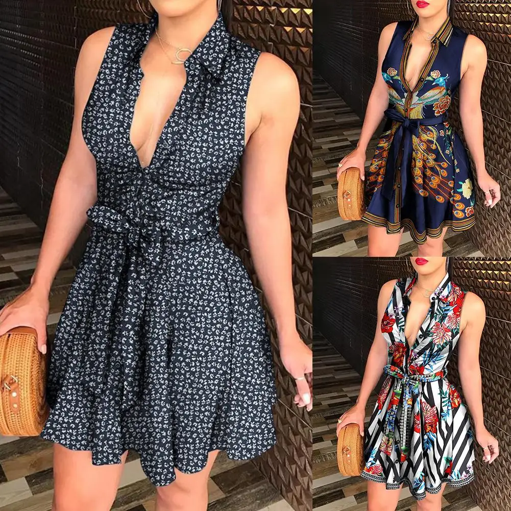 Женская пикантная обувь с отложным воротником без рукавов Павлин Цветочный