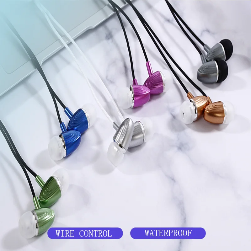 3 5 мм наушники с проводным управлением микрофон для телефона стерео спортивные