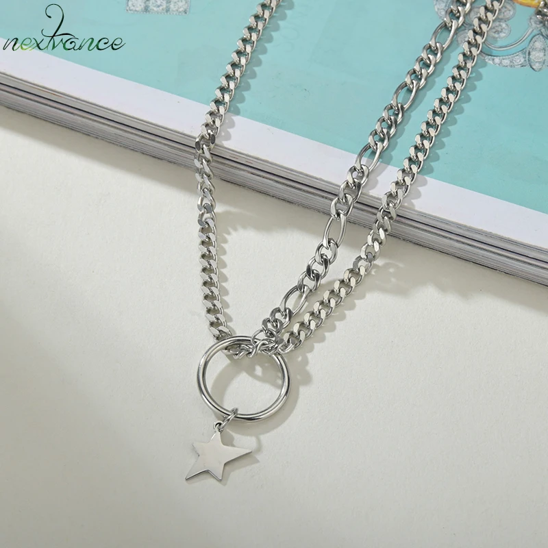 Многослойное ожерелье Nextvance со звездами для влюбленных из нержавеющей стали