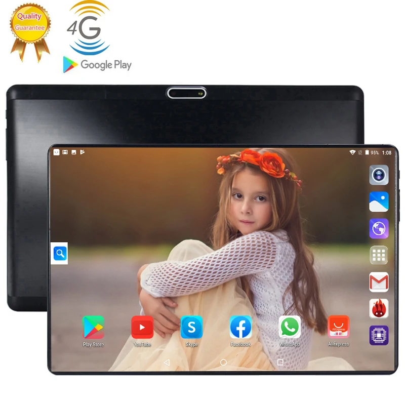 2020 10 дюймов Android 9 0 4G LTE мобильный телефон планшетный ПК 6 ГБ ОЗУ 128 Гб ПЗУ 8