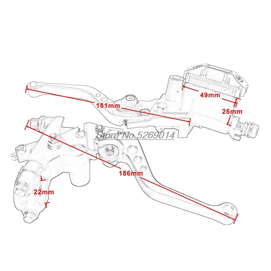 Рычаг сцепления для мотоцикла тормозной насос Honda Hornet 600 Bajaj Тормозная Линия Benelli