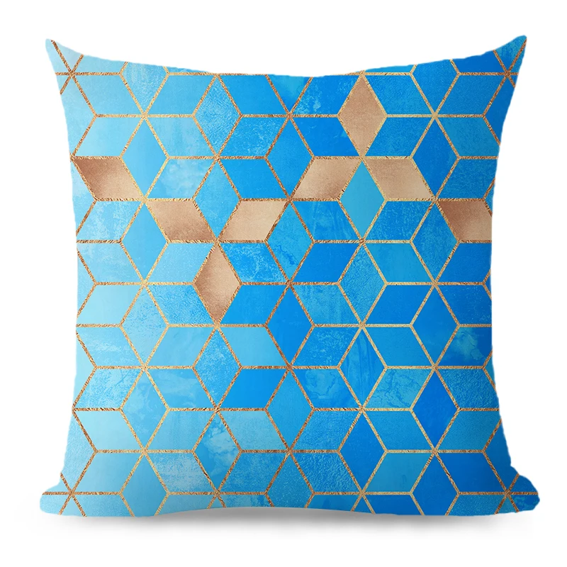 

2pcs Pillow Cover Geometric Cushion Cover Velvet Decorative Pillow Case For Living Room Funda Cojin Norder Home Decoration