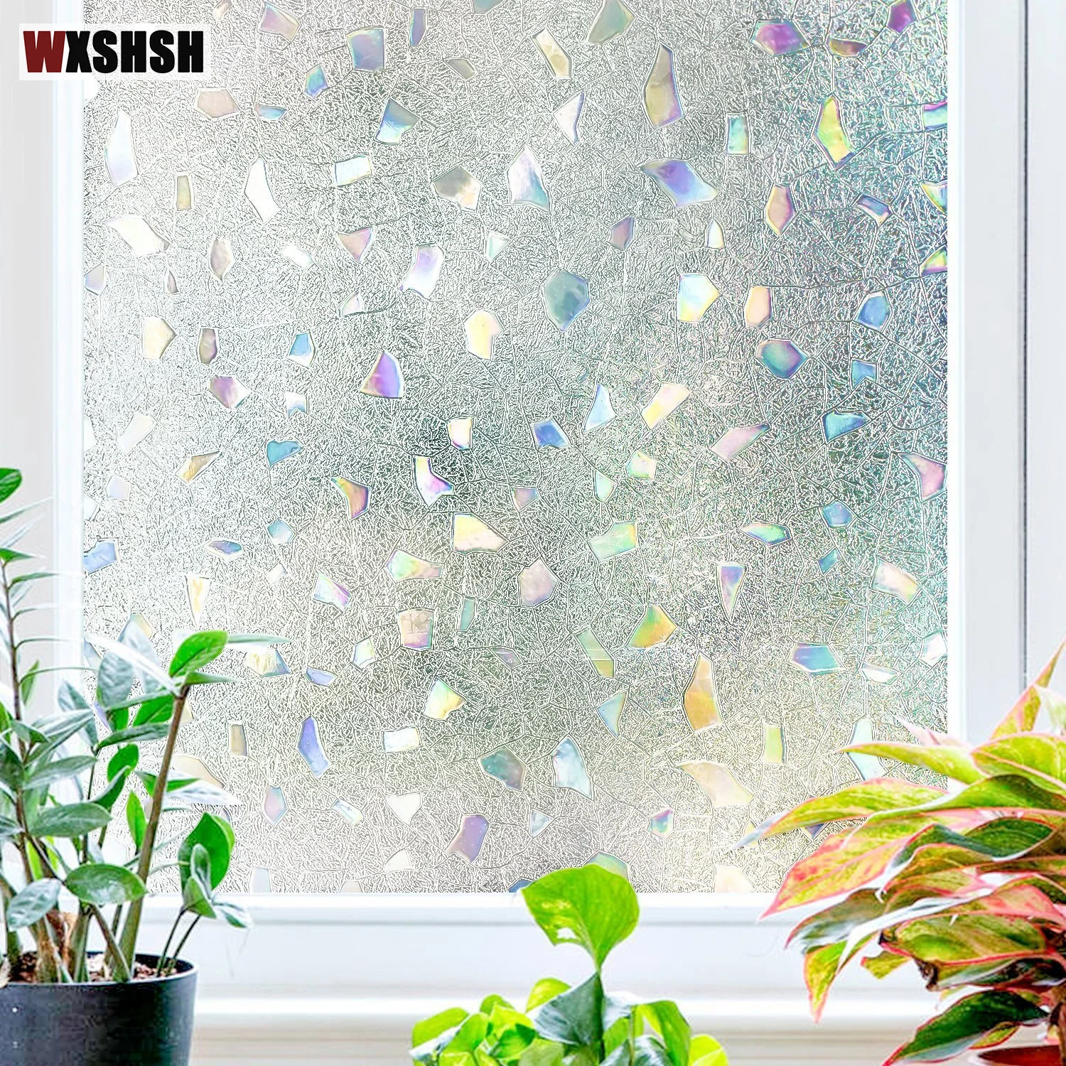 Каменная оконная пленка статическая липкая 3D лазер защита конфиденциальности