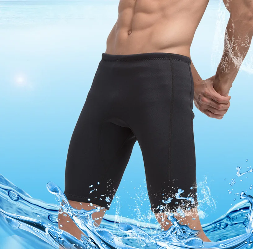 

New 3MM Diving Pants Men Warm Sunscreen Shorts Super Elastic Men's Five-Point Pants Swimming Surfing Shorts