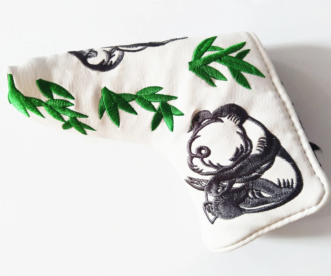 Панда вышивка клюшки для гольфа головной убор животное лезвие покрывает