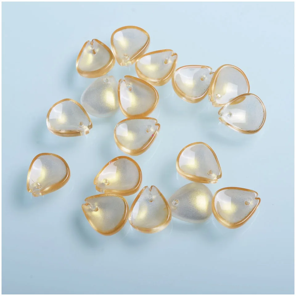 Новые хрустальные бусины в форме листьев для ювелирных изделий модные