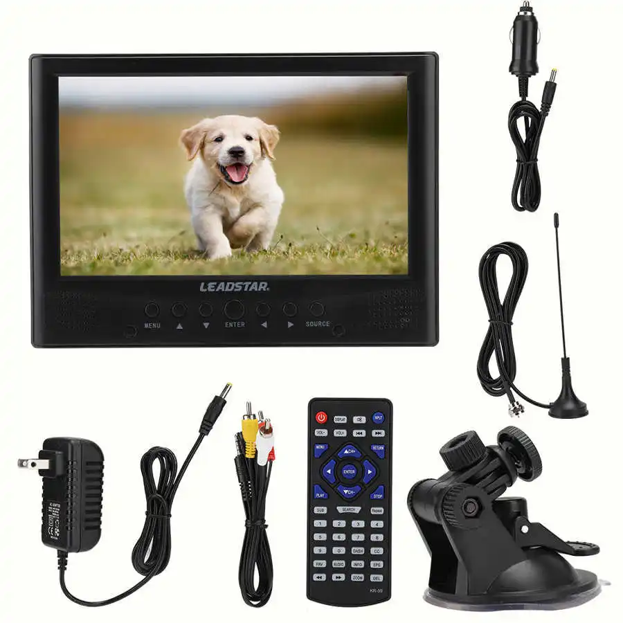 LEADSTAR 9 дюймов ATSC спереди колонки цифровой ТВ с высокой чувствительностью тюнер 110