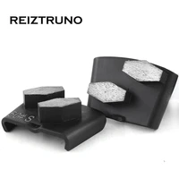 reiztruno 2 rhombus diamond floor grinding shoes for concretefloor grinding toolsmetal bond floor polishing block