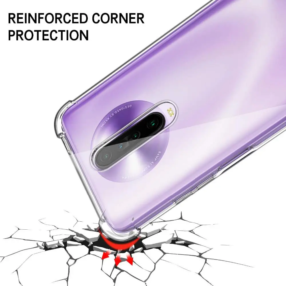 Противоударный чехол с подушкой безопасности для Xiaomi Redmi K30 K 30 прозрачный мягкий