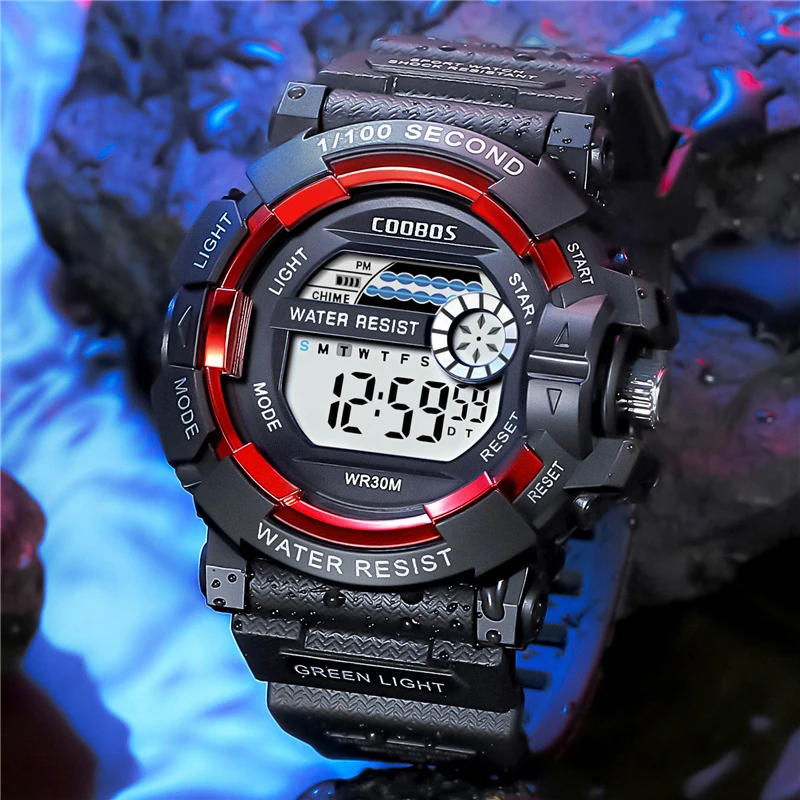 High-end Sport Watches For Men Digital Wristwatches Luxury Luminous Waterproof Led Electronic Alarm Date Military Watch | Наручные часы