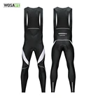 WOSAWE Мужские велосипедные длинные штаны, дышащие велосипедные леггинсы, 3D гелевые подкладки, велосипедные брюки, велосипедные шорты