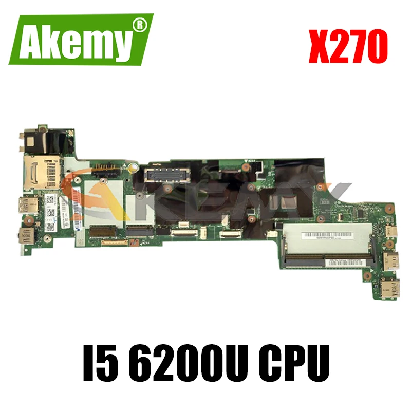 

For Lenovo ThinkPad X270 laptop motherboard DX270 NM-B061 W/ CPU i5 6200U tested OK FRU 01LW763 01LW725 01LW755 Mainboard