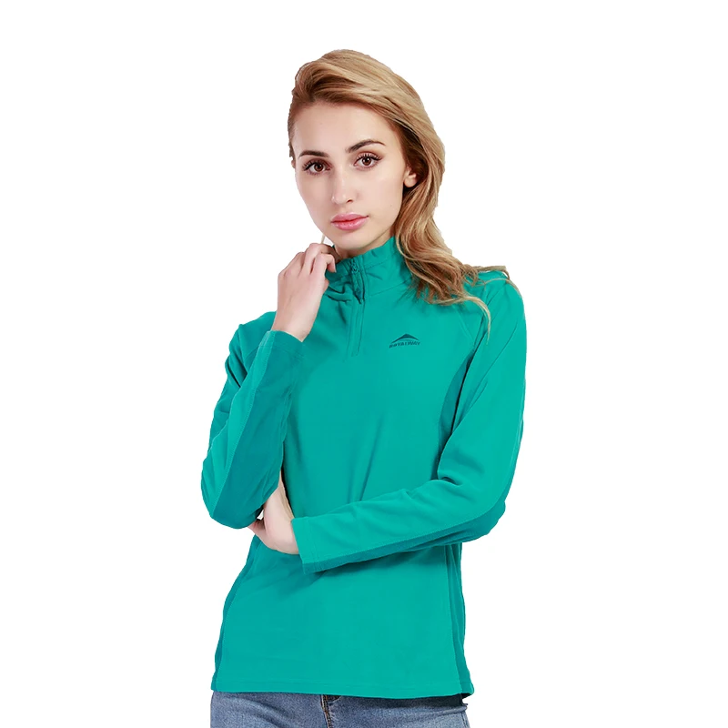 ROYALWAY женская футболка с воротником-стойкой и длинным рукавом куртка для бега