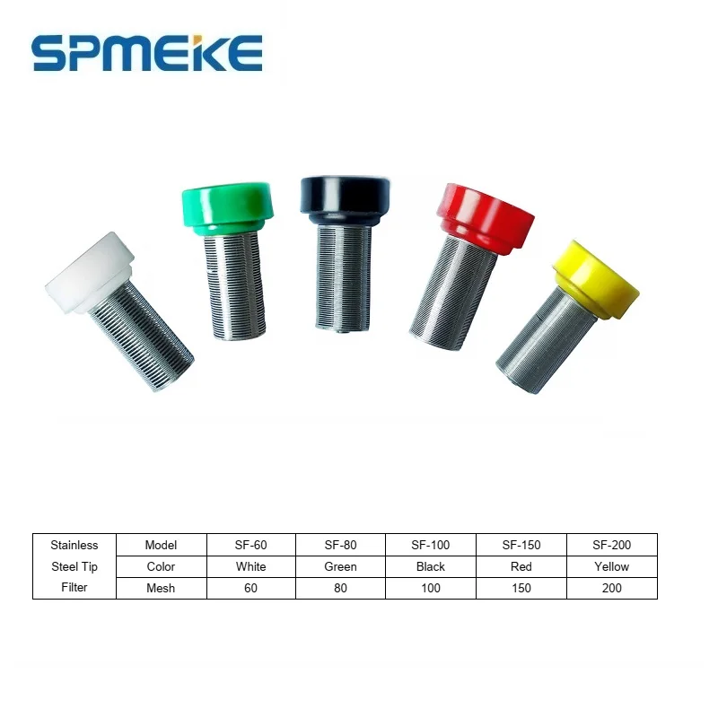 Передний фильтр краски SPMEKE для пистолета-распылителя муфта труб из нержавеющей