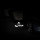 2 шт. для Renault Captur 2 2022 2021 2020 Captur Clio Megane Sandero Kwid ZOE светодиодная эмблема проектор аксессуары для дверсветильник автомобиля