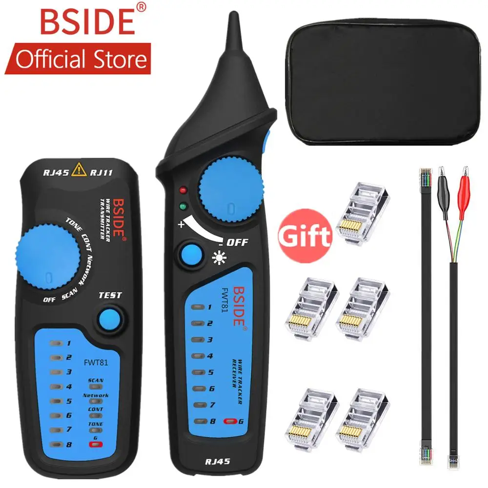 48Bside FWT81 кабель RJ45 RJ11 телефонный провод сети ТВ электрические линии тестер