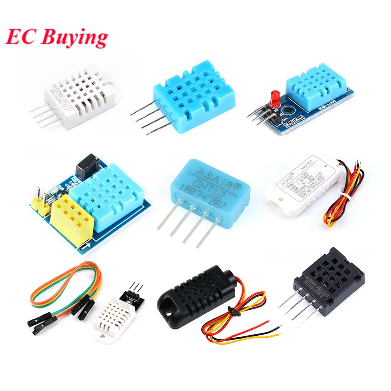 Цифровой модуль датчика температуры и влажности DHT11 DHT12 DHT22 AM2302B AM2301 AM2320 AM2302 HDS10 HR202