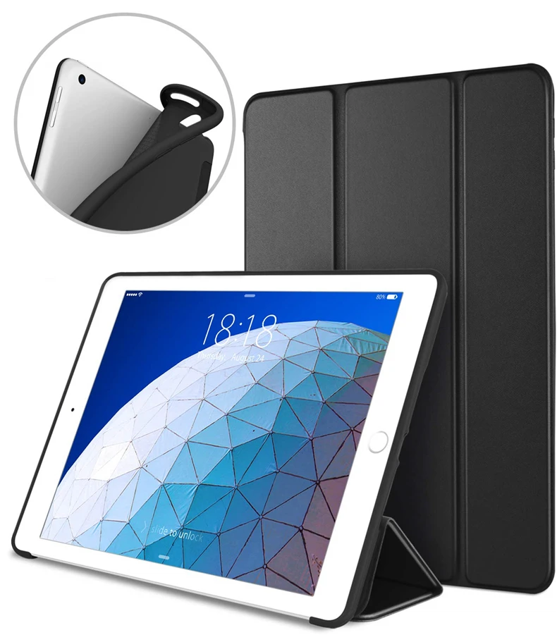 Чехол для iPad Air 3, для iPad Pro 10,5 дюймов, трехслойный, с подставкой, волшебная мягкая задняя крышка, смарт-чехол для iPad Air 3 поколения, 10,5 дюймов