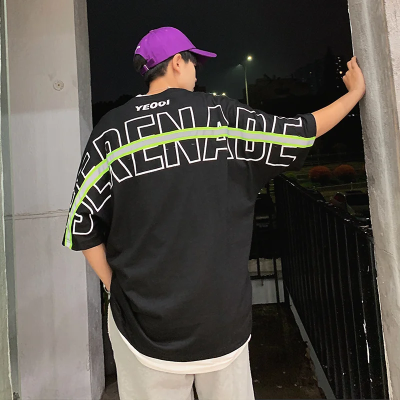 Liketkit 2019 корейская мода футболка для мужчин уличная одежда лето хип хоп стиль