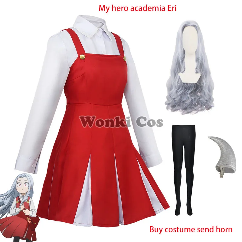 Костюм для косплея боку моя геройская Академия ери красное платье парики с