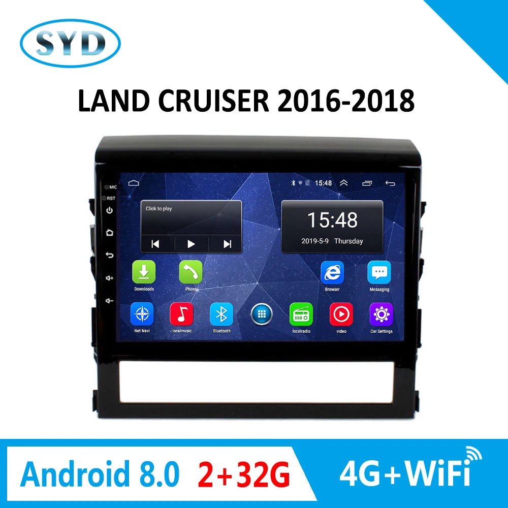 4G автомобильное радио для Toyota Land Cruiser 2016 2017 gps навигация Авто Радио Android 8 0 Зеркало