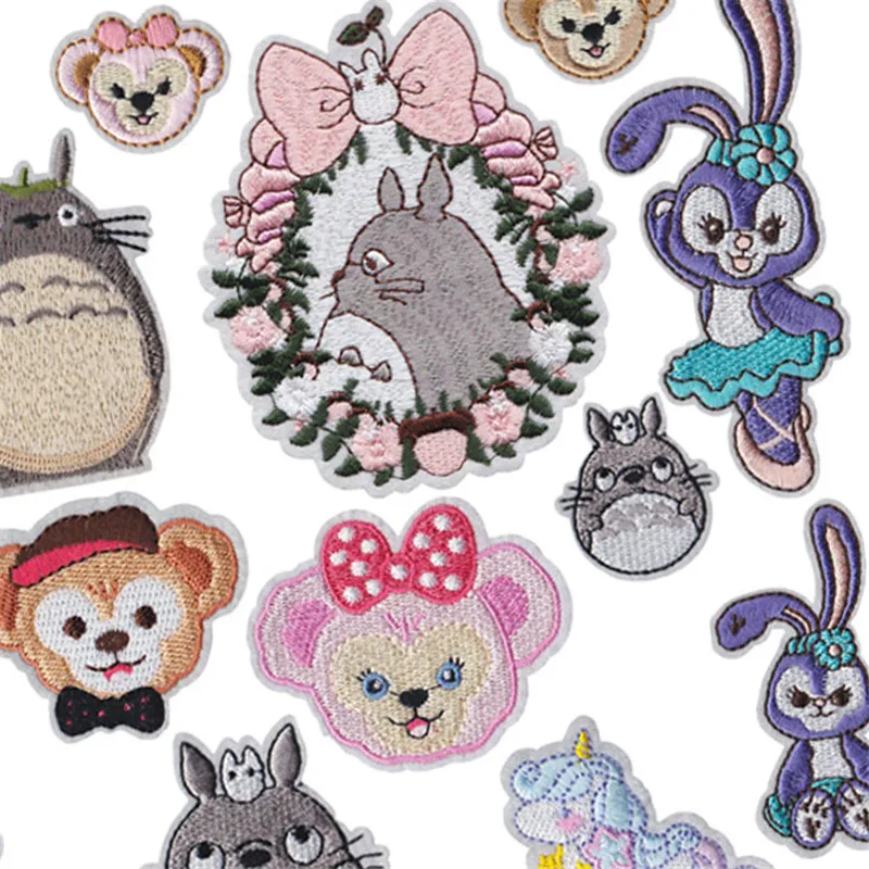 Мультяшные нашивки с животными Мой сосед Тоторо для одежды веселый круглый