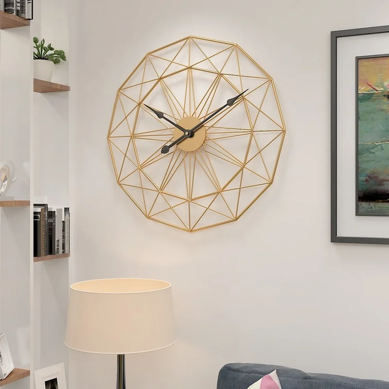 

Retro Simple Fashion Wall Clock Creative Nordic Living Room Decoration Wall Clock Minimalist Decor Reloj Pared Wall Decor BC50GZ