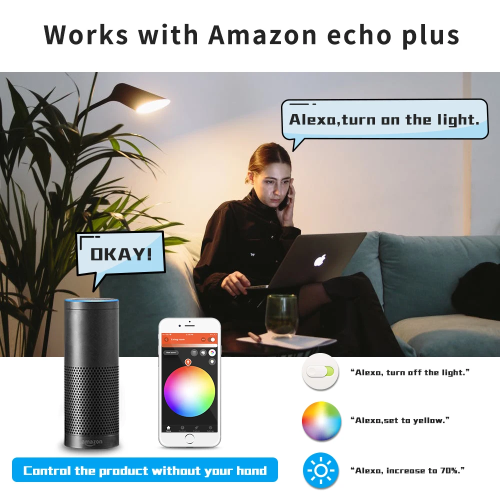 G светодиодный OPTO ZIGBEE 12 Вт RGBCCT смарт лампы в виде AC100 240V RGB + CCT двойной белого цвета