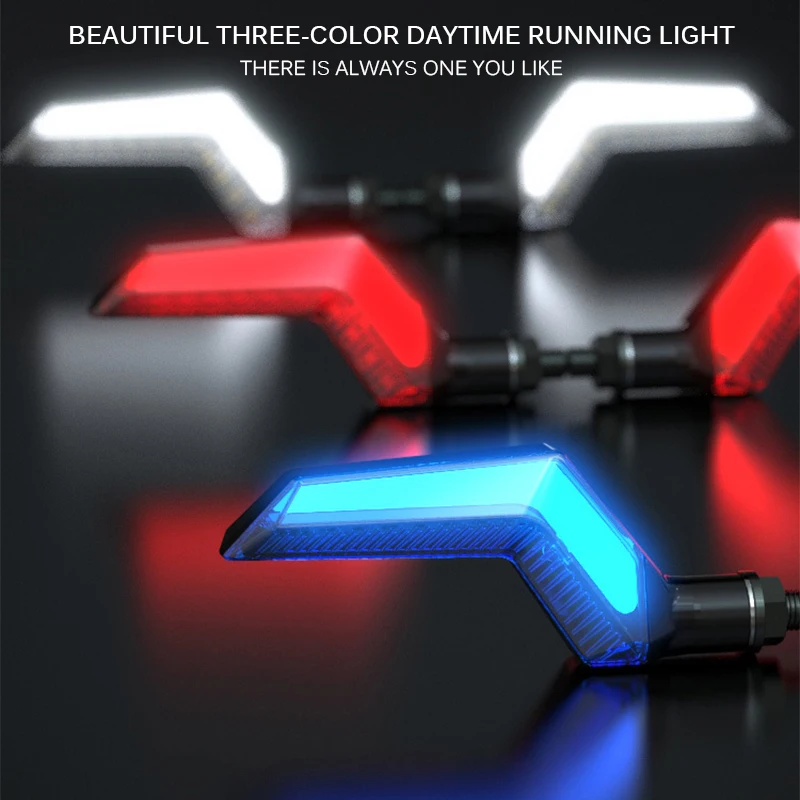 12V LED Motorcycle Indicators Flowing Turn Signal Lights Waterproof High Brightness Chip Motorbike Warning |