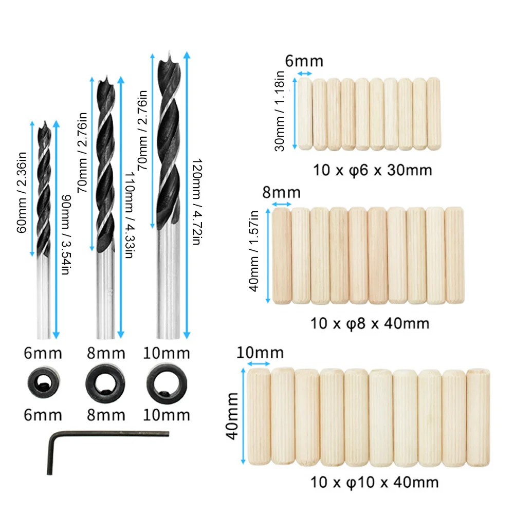 3-12 мм направляющая для деревообрабатывающего сверла набор джиг дюбелей