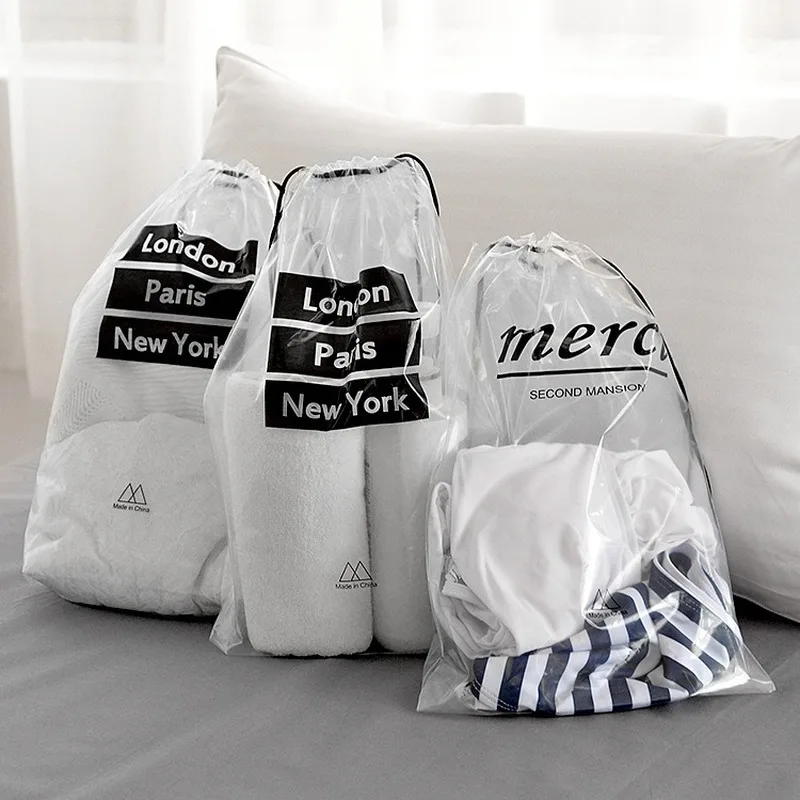 

Прозрачная сумка-Органайзер из ПВХ, 5 шт., водонепроницаемая, для путешествий, для хранения обуви, одежды, нижнего белья