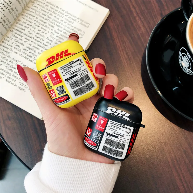 INS Hot DHL Express 50 anniversary soft silicon Earphone Headset Case For Apple Airpods 1 2 Cover for airpods pro coque gift | Электроника