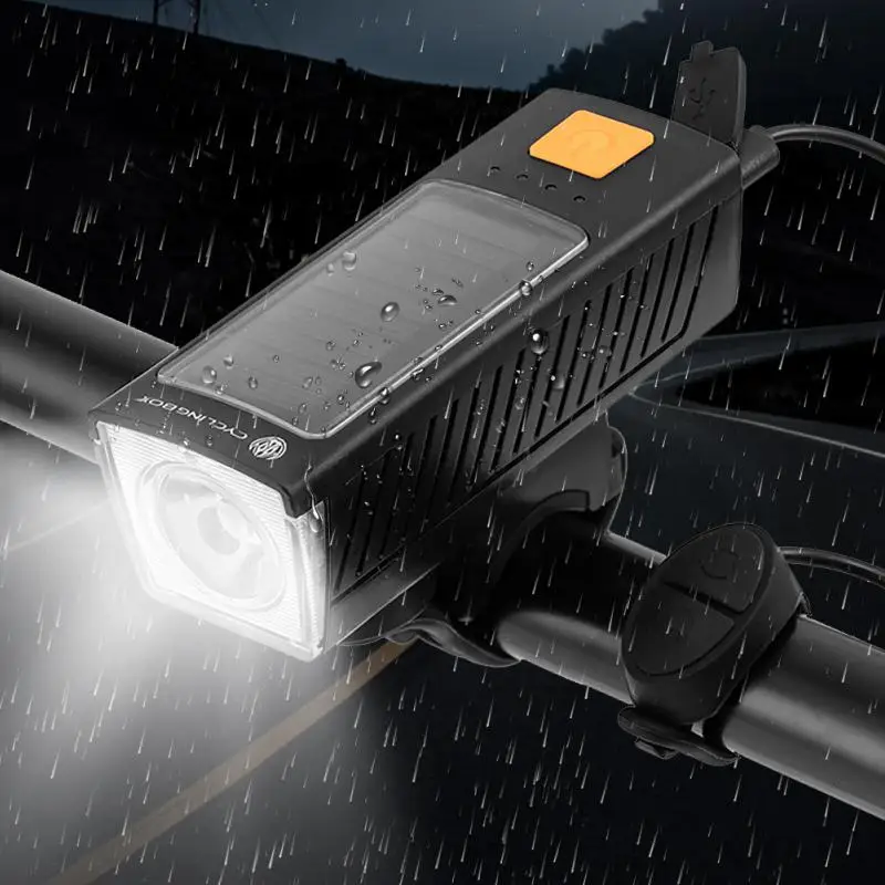 

Велосипедный звонок с зарядкой через USB, 130 дБ светильник 450 лм