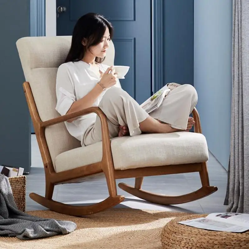 Балкон для отдыха кресло качалка диван из массива деревянное качалка| |