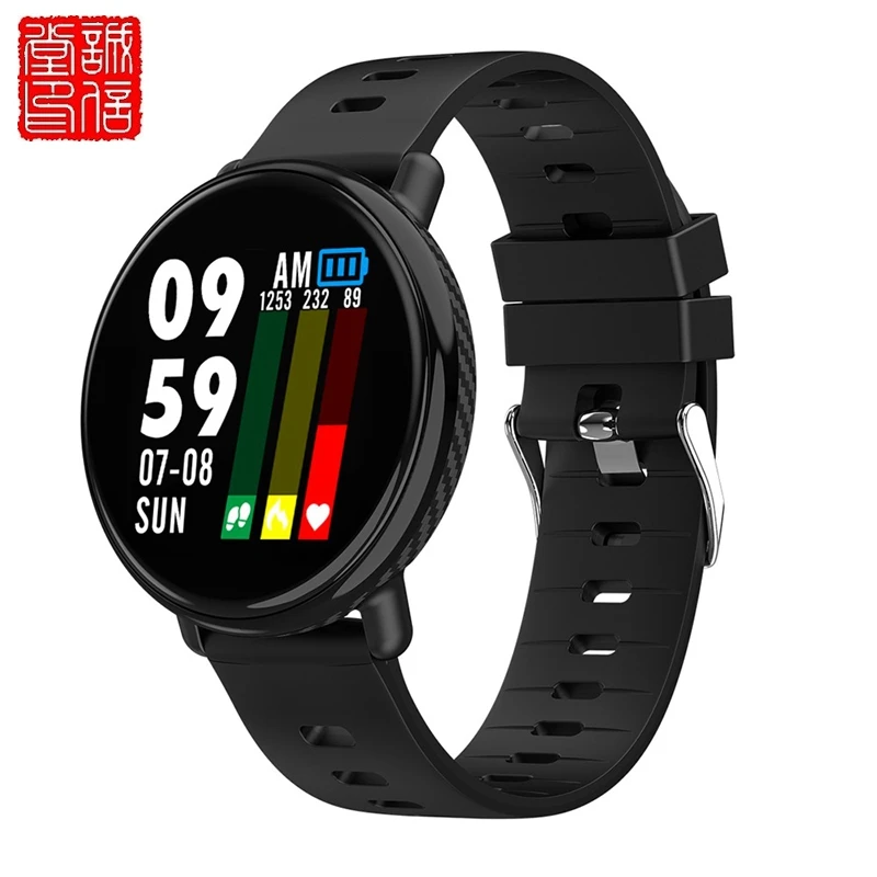 Спортивные Смарт часы IP68 Водонепроницаемый фитнес браслет измеритель