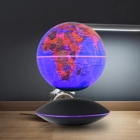 Магнитная левитация глобус Карта домашний офис Декор шар плавающий вращающийся 6 дюймов мир Земли Глобус НЛО база Творческий Праздник подарок